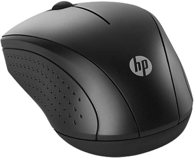 HP 200 2.4GHz Wireless 3-Button Optical Scroll Mouse w/USB Receiver (Renewed)