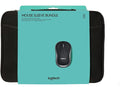 Logitech Wireless Mouse with 16 Laptop Sleeve Bundle Black
