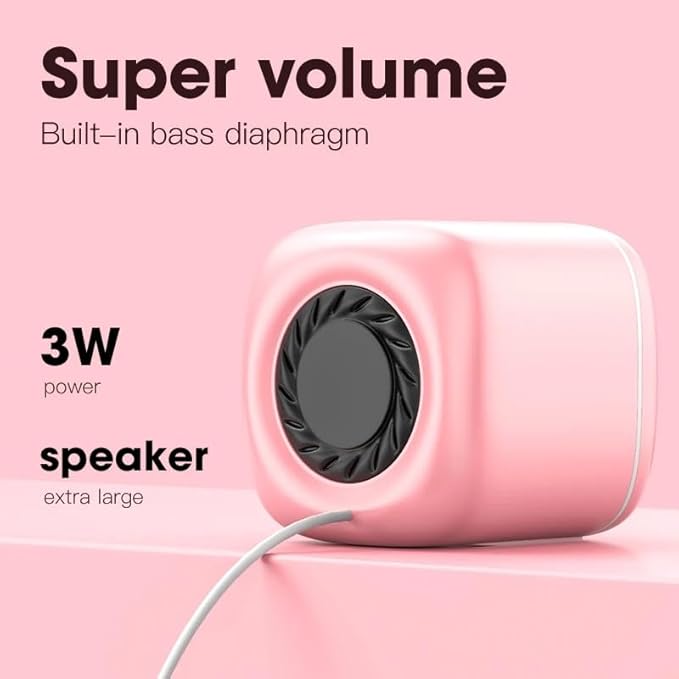 JSEIAJB Computer Speaker for Laptop PC Subwoofer Wired Music Player Audio Speakers Deep Bass Sound Loudspeaker(D)
