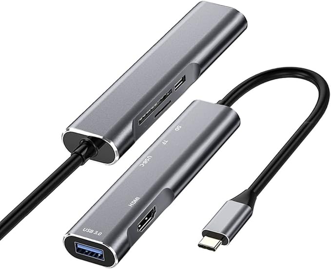 USB C to HDMI Adapter for Samsung DeXDeX Station for Galaxy S25/S24/S23/S22/Note20/10/Tab S9/S8/S7DeX hub with HDMI 4KUSB3.0PD 60WSD/TF Card SlotSteam DeckNintendo Switch