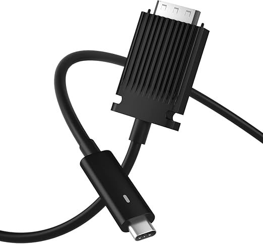 (5 - Pack) USB Type C to Trinity Cable 3V37X 5T73G Supports Thunderbolt-3 40 Gbps 4K Resolution at 60Hz Compatible with Docking Stations Dell TB15 TB16 and K16A