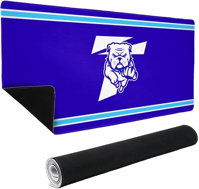 Truman Bulldogs Primary Logo Stripes Large Gaming Mouse Pad Desk Mat with Stitched Edges Non-Slip Base for Gamer Home and Office 31.5 x 15.7