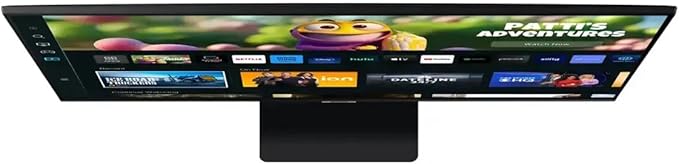 Samsung 32 M5 Series FHD Smart Monitor Streaming TV Multiple Ports HDMI 60Hz 4ms Black with HDMI Cable