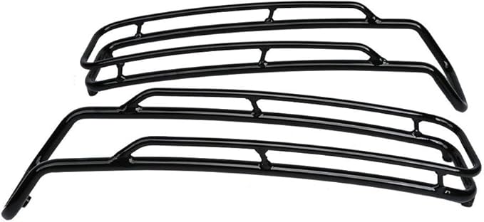 Black Top Hard Saddlebags Lids Rack Rail Guards Iron BTHSLRRGFFHT1