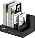 MAIWO 4 Bay Hard Drive Docking Station with Offline Cloning External Hard Drive Cloner Duplicator for 2.5'' 3.5'' SATA SSD HDD with LED Indicator 96TB Expansion USB3.0 Connecting Port