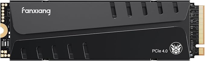 fanxiang S770 2TB NVMe M.2 SSD for PS5 - with Heatsink and DRAM Up to 7300MB/s PCIe 4.0 Suitable for PS5 Memory Expansion Game Enthusiasts IT Professionals