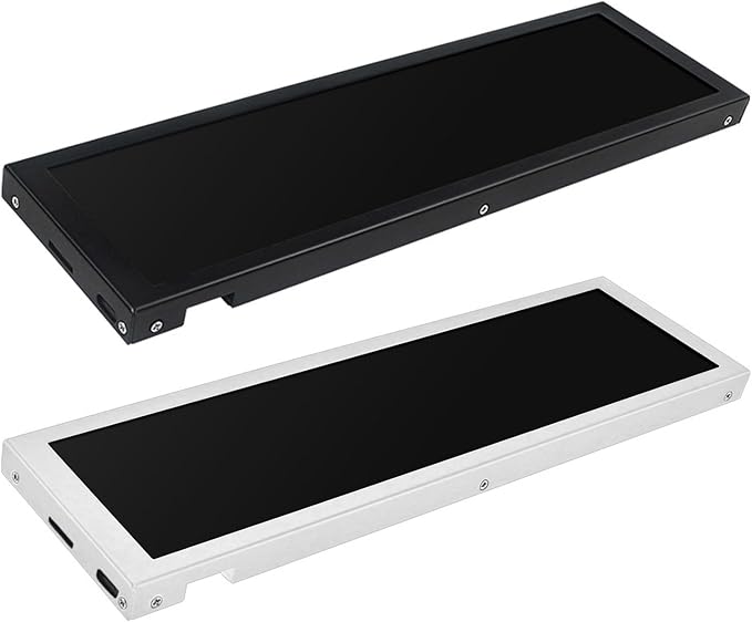 8.8Inch LCD 1920x480 Computer Monitor Chassis Sub-Screen Aluminum Case Real Time Data Tracking Aluminum Alloy Computer Monitor