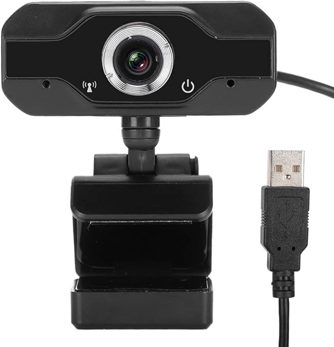HD USB Camera with Microphone Autofocus Webcam for Computer 1932x1088 Resolution Plug and Play Excellent for Live Webcast Online Teaching and Video Conferencing