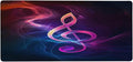 Purple Abstract Music Note Large Mouse Pad Gaming Mousepad Desk Mat for Desktop Computer Keyboard Waterproof Mouse Mat Desk Pad with Non-Slip Base for Game School Office Home 35.4 x 15.7