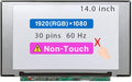 14.0 Screen Replacement for Lenovo Thinkpad P14S (2ND Gen) Model 21A0 LCD Display Panel 30 pins 60 Hz (FHD 1920 * 1080 Non-Touch)