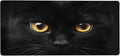 Black Animal Cat Eye Large Mouse Pad Gaming Mousepad Desk Mat for Desktop Computer Keyboard Waterproof Mouse Mat Desk Pad with Non-Slip Base for Game School Office Home 35.4 x 15.7