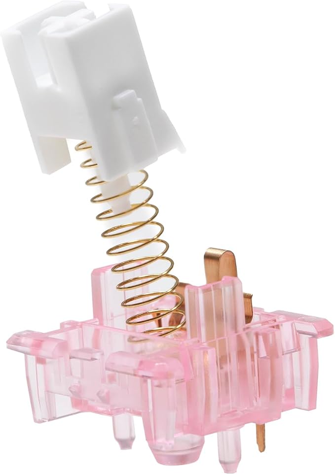 KPREPUBLIC CIY Illusory Color Sakura Switch Linear Switch 37g for Gaming Mechanical Keyboard Pink 60M PC POM Gold Plated Long Spring (CIY IllusoryS Switch x70)