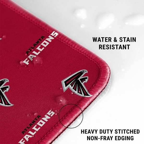 Skinit Extra Large Gaming Mouse Pad - Officially Licensed NFL Atlanta Falcons Blitz Series Design with Stitched Edges Waterproof Non-Slip Rubber Base Desk Mat for Keyboard &amp Mouse