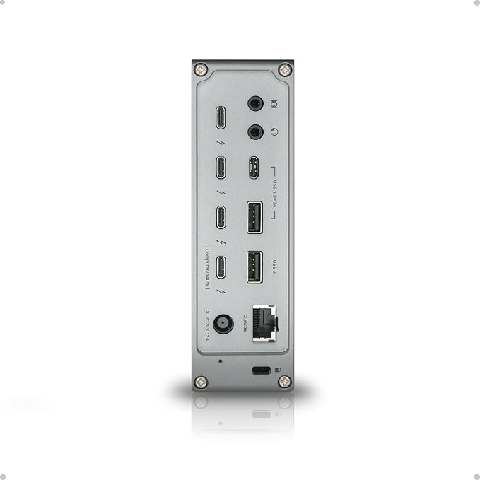 CalDigit TS5 - Thunderbolt 5 Dock - 15 Port 140W Dedicated Host Charging 80Gb/s Thunderbolt 5 x4 USB-C 10Gb/s x3 USB-A x2 2.5GbE Dual 8K@60Hz SD &amp microSD UHS-II 1m Braided Cable 240W PSU