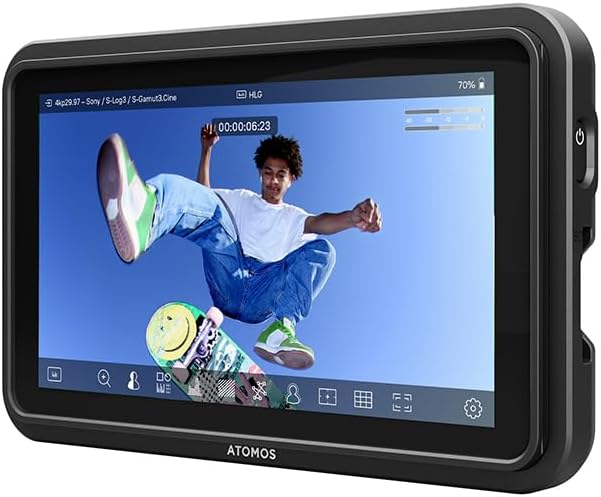 Atomos Shinobi GO 5 HDR Touchscreen Monitor Bundle with Watson NP-F770 Battery Pack Watson Compact Charger Batteries Sun Hood for Shinobi II (Black)