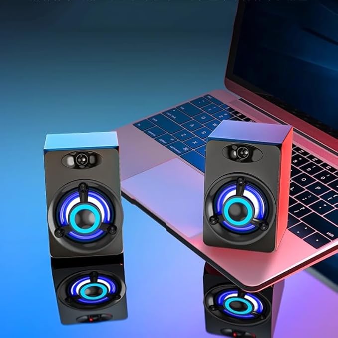 Computer Audio Desktop Mini Wired Small Speaker Laptop Home Multimedia Active Impact