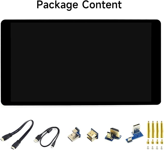waveshare 5.5inch 2K Capacitive Touch LCD Display Compatible with Raspberry Pi 5/4B/3B+/Pi 3B/Zero 2w/Zero w and CM4 Supports Windows 11/10/8.1/8/7wihout Case