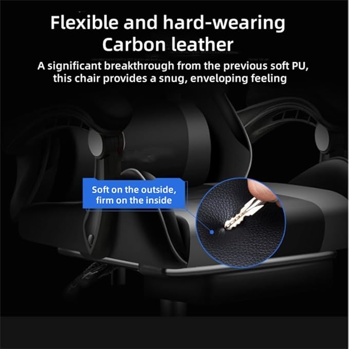 Pink Gaming Chair with Footrest Cute Kawaii Gaming Chair for Girl Bluetooth Speaker and Linkage Armrests Design Comfortable Reclining Game Chair for Gaming