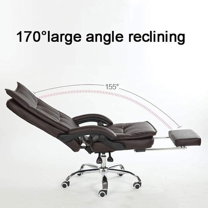 Office Chair Gaming Chair Computer Chair Reclining Office Chair with Lumbar Support Ergonomic Adjustable Seat Height and Back Recline Desk and Task Chair (Color : Rosso)