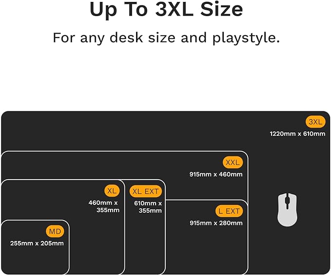 Glorious Gaming Mouse Pad GMP 2 - XL - Spill-Proof Mouse Pad Optimised for All Gaming Sensors Balanced Surface for Speed &amp Control Durable Anti-fray Edges - 18 x 14 x 0.12 - Large Desk Mat