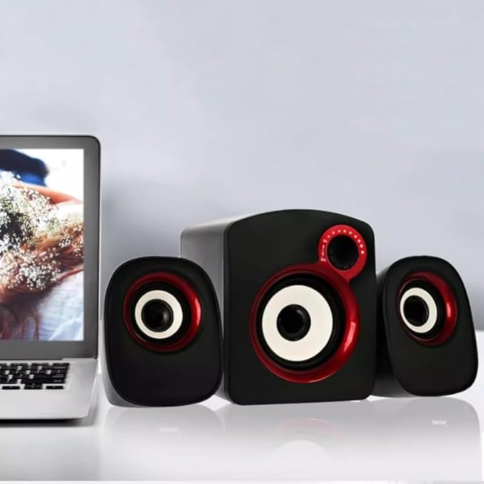 Computer Audio Desktop Home Speaker Laptop Heavy Subwoofer Wired Small Mini(E)