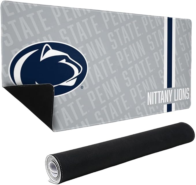 Pennsylvania State University Nittany Lions Mascot Large Gaming Mouse Pad Desk Mat with Stitched Edges Non-Slip Base for Gamer Home and Office 31.5 x 15.7