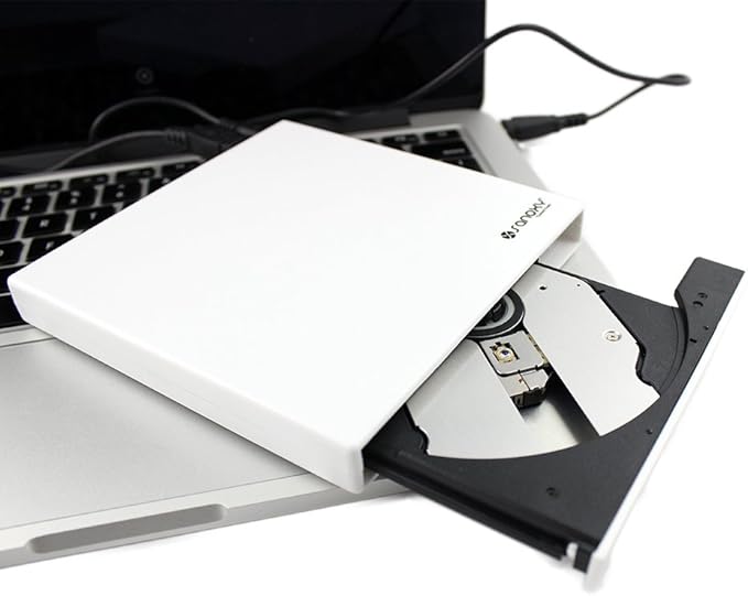 SANOXY Slim USB 2.0 External Portable USB Combo DRIVE-USB2-CDDVD Combo (White)