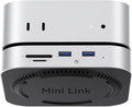 ORICO MiniLink Mac mini M4 Dock &amp Stand Hub with 2 × USB 3.0 Ports (5Gbps) 2 × USB 2.0 Ports SD/TF Card Readers (3.0) 3.5mm Headphone &amp Microphone Jacks Compatible with Mac mini M4/M4 Pro