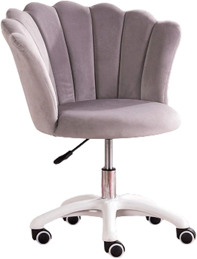 YYDS Chair Comfortable Lazy Gaming Chair Computer Office Chair with Nylon Feet Ergonomic Home Desk Chair for Live BroadcastLiftable Ergonomically (Size : Light Gray)