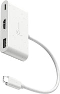 j5create USB-C to HDMI &amp USB Type-A with Power Delivery(Eco-Friendly) with 4K HDMI USB-A 5Gbps PD 100W Charging | Compatible with MacBook ProChromebookHP Samsung and more Type-C Devices(JCA37
