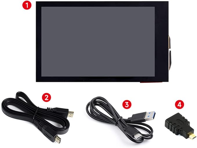 3.5 Inch LCD Display 3.5inch HDMI Touch Screen Touchscreen for Raspberry Pi 4B+ 4B 3B+ 3B 2B+ Zero W WH 2 W Jetson Nano PC 480x800 Adjustable Brightness IPS Display
