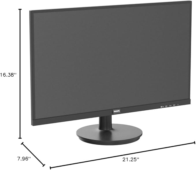 Philips New 24 inch Frameless Full HD (1920 x 1080) 100Hz Monitor VESA HDMI x1 VGA Port x1 Eye Care 4 Year Advance Replacement Warranty 241V8LB Black