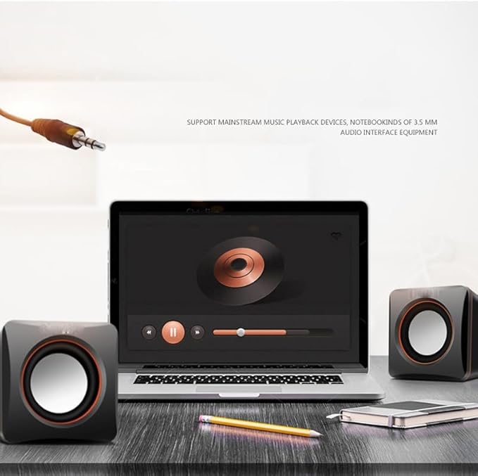 Mini Office Small Speaker Laptop Desktop Computer Speaker with Subwoofer Home Desktop Small Speaker