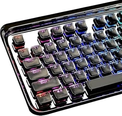 Pc Gaming Keyboards Keycap Set with Translucent Layer for Mechanical Keyboard Full 108-Key Set
