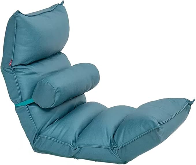 YCKEGEW Bedroom Recliner Chair Floor Padded Seating High Back Reading Gaming Lounge Chair Reading Gaming Chair for Adult and KidsBed Chair Yoga Chair (Color : Green)