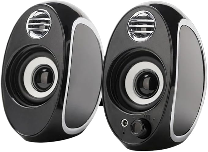 Bass Wired Computer Speakers High Power for Laptop Desktop Phone Portable Multimedia Loudspeaker(D)