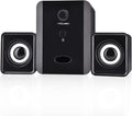 Surround Computer Speakers Mini Multimedia Speaker System with USB Wired Bass Stereo Music Player for Music Movies Gaming for PCs Laptops DVDs TVs Tablets Black