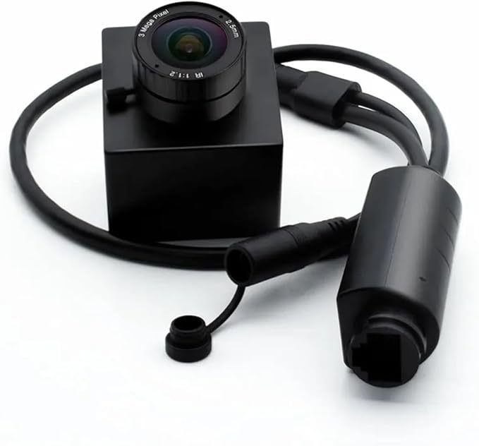 2mm Wide Angle Fisheye Lens Square Mini Camera Surveillance 2 4MP HD Video for Industry Security IP Camera