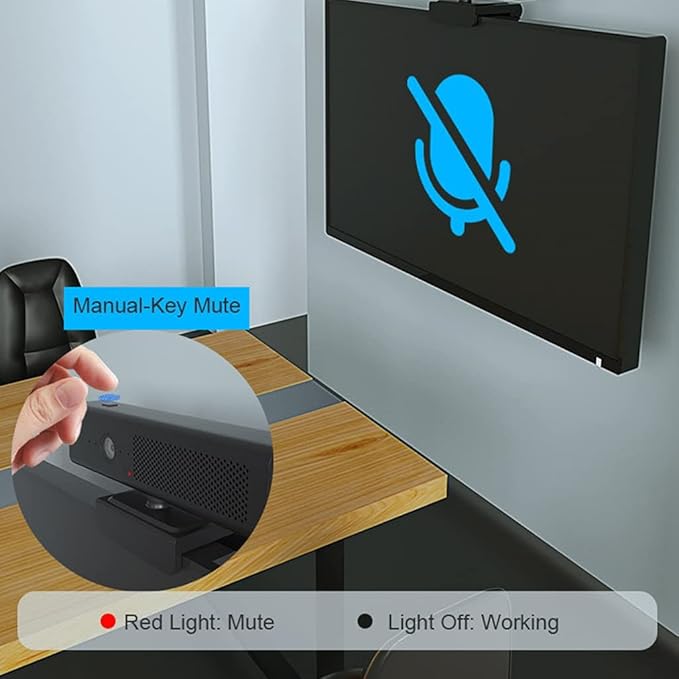 1080P High Definition Webcam for W/Built-in Mic Mute Button and Privacy Cover Plug&ampfor Play for Laptop Computer Camera with Microphone for Laptop External Camera