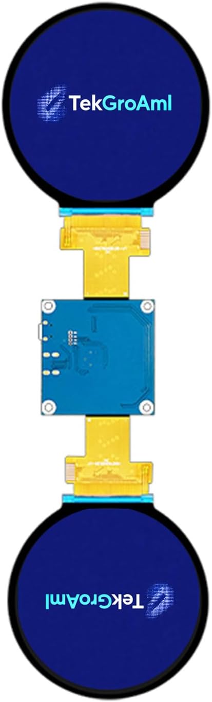 TekGroAml 2.8 inch Dual TFT IPS Round Circular LCD Display 480x480with H/D Control Board