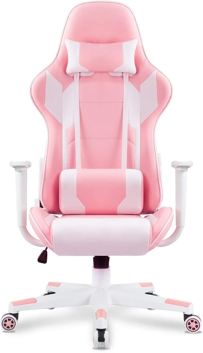WANYE Gaming Chair Adult Gaming Chair Cheap Gaming Chair Ergonomic Gaming Chair Reclining Office Chair Pink