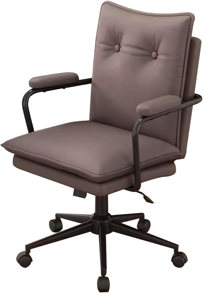 Office Chair High Backrest Gaming Chair Desk Chairs Gaming Chairs Ergonomic Computer Chairs for Adults and Kids Armchair Boss Seat Study Accent Chair for Bedroom Balcony (Color : Brown)