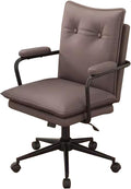 Office Chair High Backrest Gaming Chair Desk Chairs Gaming Chairs Ergonomic Computer Chairs for Adults and Kids Armchair Boss Seat Study Accent Chair for Bedroom Balcony (Color : Brown)