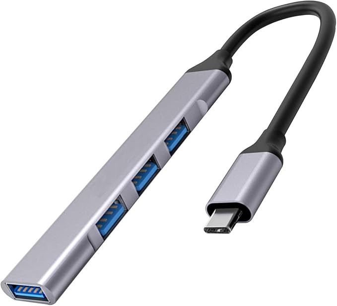 USB C Adapter 4-in-1 Hub USB-A USB Splitter Compatible with Samsung Galaxy Z Flip7/Z Flip7 FE