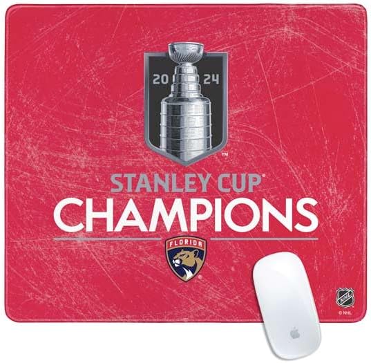 Skinit Medium Gaming Mouse Pad - Officially Licensed 2024 Stanley Cup Champions Design with Stitched Edges Waterproof Non-Slip Rubber Base Desk Mat for Keyboard &amp Mouse 17.7 x 15.75 inches