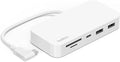 Belkin 6-in-1 USB-C Hub iMac 24 inch Docking Station with SD &amp microSD Card Reader Gigabit Ethernet 2 USB-A Ports and USB-C Port for Fast Data Transfers and Peripherals