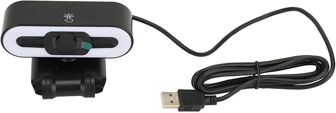 GOWENIC 4K Webcam 3840x2140 USB PC Camera with Built in Microphone Super Bright Fill Light Auto Beauty Function USB 2.0 Webcam for Laptop Computer LCD Display