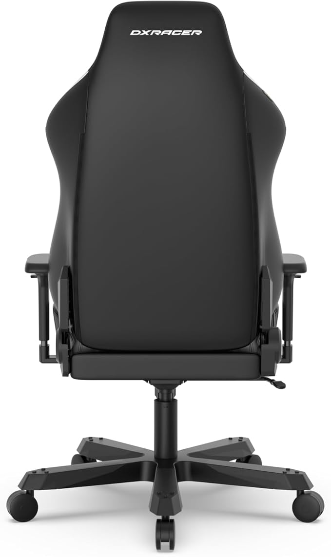 DXRacer Tank XXL Ergonomic Video Gaming Chair for Adults Office Reclining Computer Chair with Magnetic Head Pillow and Lumbar Support Racing Style Height Adjustable (EPU Leatherette Black White)