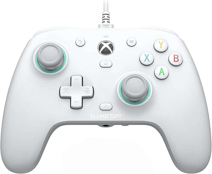 GameSir G7 SE Plud and Play Controller with Hall Effect Joysticks/Hall Trigger Anti-Drift Wired Gamepad for Xbox Series X|S Xbox One &amp Windows 10/11 3.5 mm Audio Jack - White