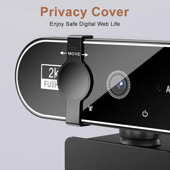 High-Definition 1080P/2K/4K USB Camera for Online Teaching Live Streaming &amp Video Calls - Plug-and-Play